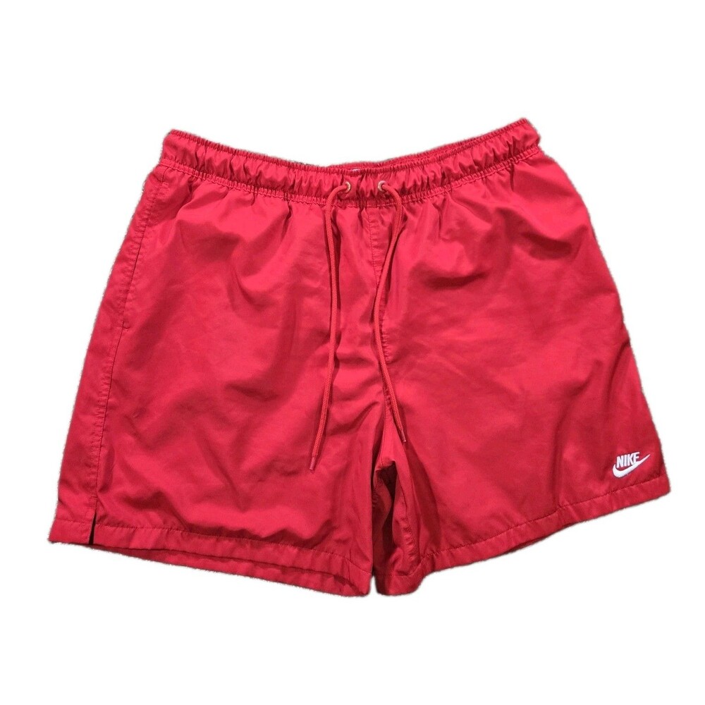 Mens Nike Club Flow Woven Shorts Large Red 32x6